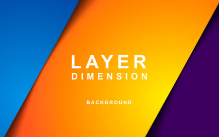 Abstract colorful overlap layers background vectorのイラスト素材