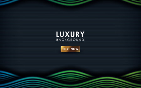 blue and green gradient dynamic wave background. Luxury colorful mesh abstract overlap layer.のイラスト素材