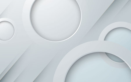 Abstract circle shape white backgroundのイラスト素材