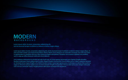 Blue paper background. Realistic overlap layer dimension with silver list concept. Space for text and message design modern website and print.のイラスト素材