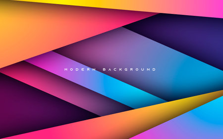 Abstract gradient background colorful overlap layersのイラスト素材