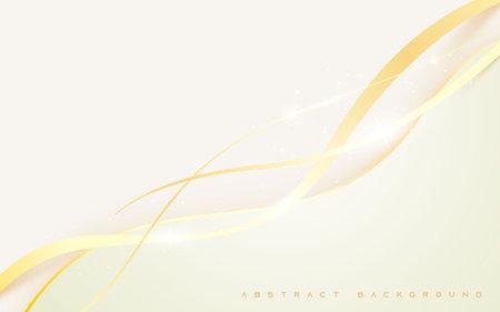 Modern white backgroud abstract golden sparkling lightのイラスト素材