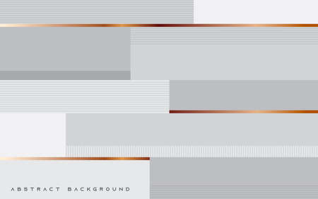 Abstract white texture background with gold lineのイラスト素材