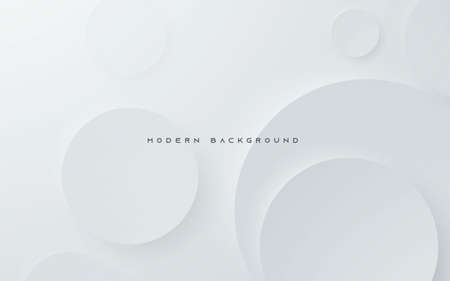 Modern abstract light silver background elegant circle shape designのイラスト素材