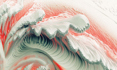 Abstract coral reef texture, ocean wave pattern, underwater scene, background, designの素材