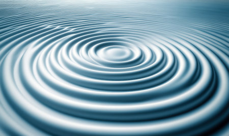 Abstract ripple effect, water surface, calm background, serene scene, website designの素材