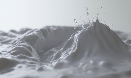 Milk splash peak, white liquid texture background, for food adsの素材