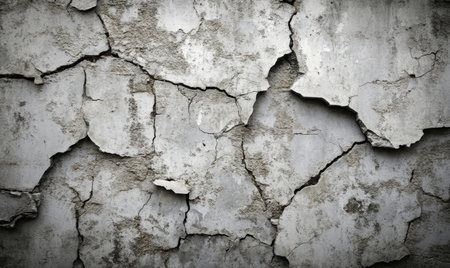 Cracked plaster wall texture, urban decay backgroundの素材