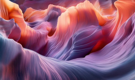 Canyon sunrise, swirling rock formations, abstract texture, desert landscape, nature backgroundの素材
