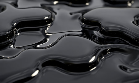 Abstract liquid texture, flowing, dark, studio, close-up, liquid metal, for background, graphic designの素材