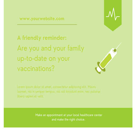 covid-19 vaccine design template
with green backgroundのイラスト素材