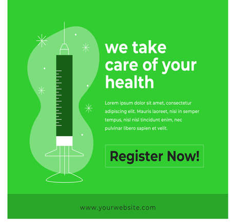 covid-19 vaccine design template
with green backgroundのイラスト素材