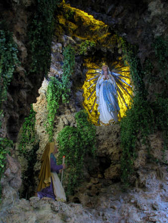 A statue of Our Lady of Lourdes in Floriana, Malta 