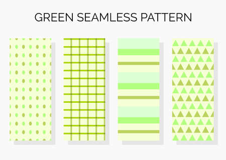 Seamless green pattern vectorのイラスト素材
