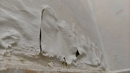 Abstract background peeled off of Paintの写真素材