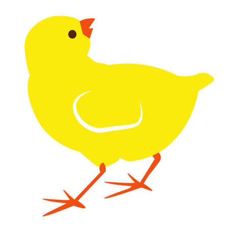 simple illustration of chick vector icon for webのイラスト素材