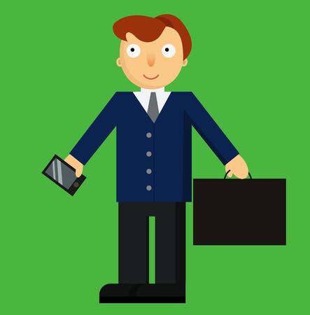 Office worker businessmanのイラスト素材