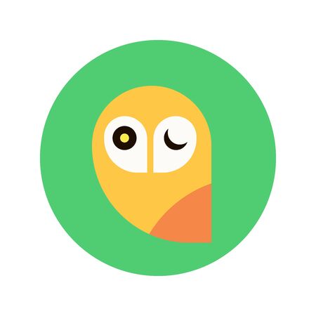 Owl Logo Template Design Vector, Emblem, Design Concept,のイラスト素材