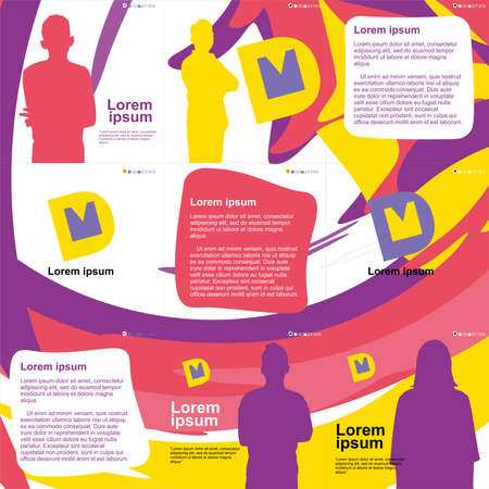 Instafeed Package for digital marketing templateのイラスト素材