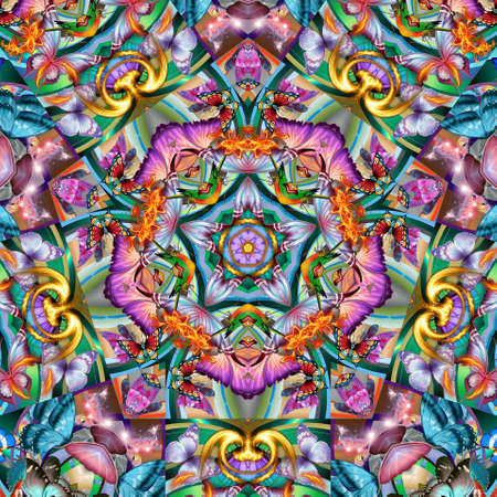 multicolored round ornamentの写真素材