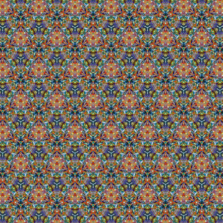 multi-colored triangle decorationの写真素材