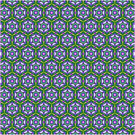 ornamentation of colorful patterns