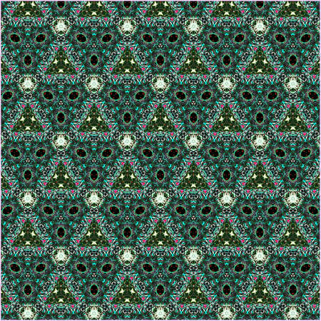 ornamentation of colorful patterns