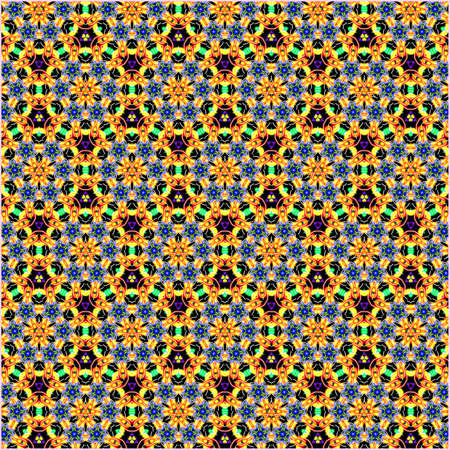 ornamentation of colorful patterns