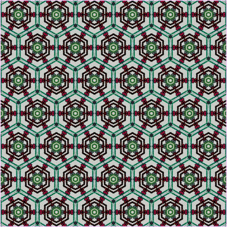 ornamentation of colorful patterns