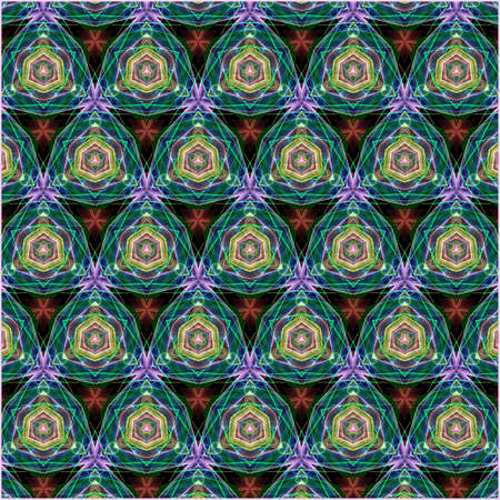 ornamentation of colorful patterns
