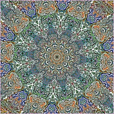 ornamentation of colorful patterns