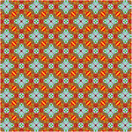 ornamentation of colorful patternsの写真素材