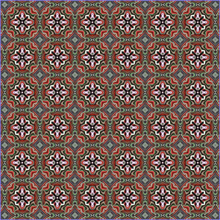 ornamentation of colorful patterns