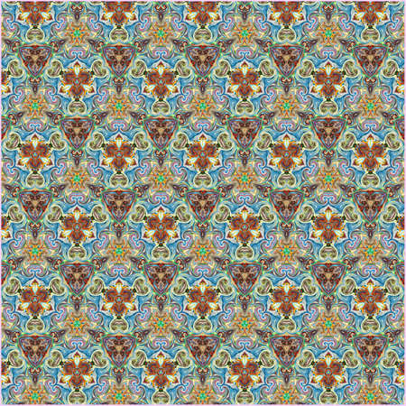 ornamentation of colorful patterns