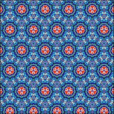 ornamentation of colorful patternsの写真素材