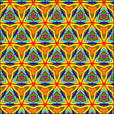 ornamentation of colorful patterns