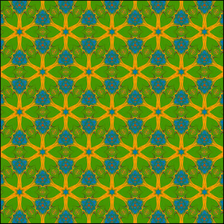 ornamentation of colorful patterns