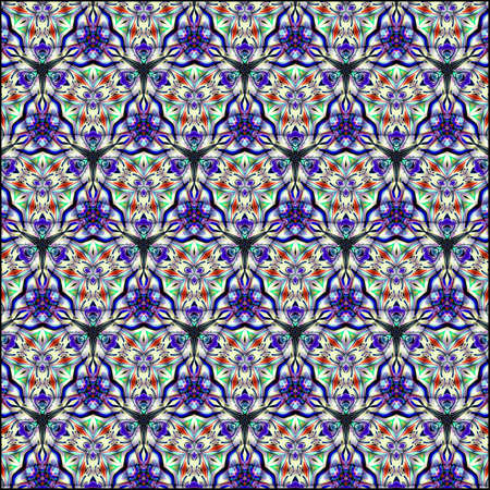 ornamentation of colorful patterns