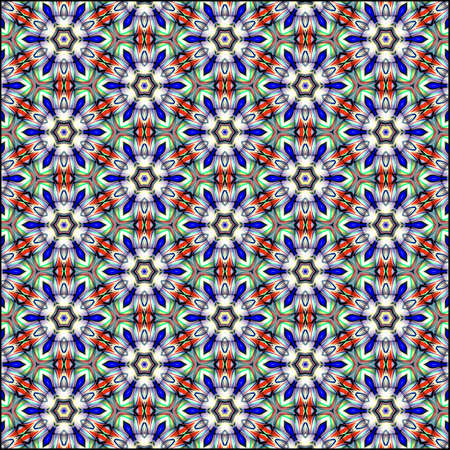 ornamentation of colorful patternsの写真素材