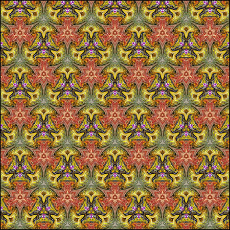 ornamentation of colorful patterns