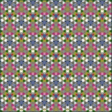 ornamentation of colorful patterns