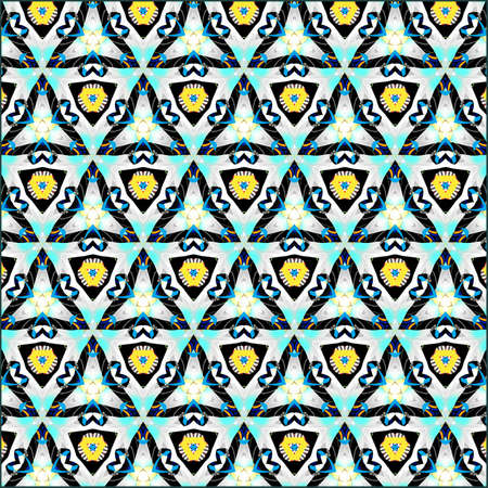 ornamentation of colorful patterns