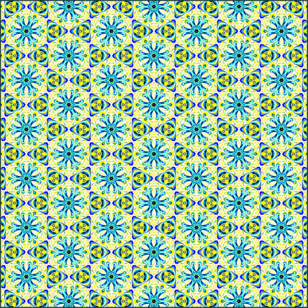 ornamentation of colorful patterns