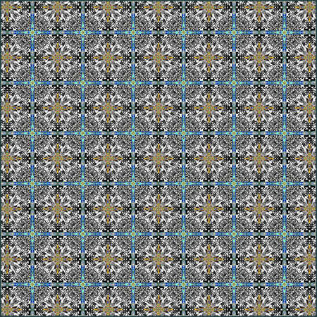 ornamentation of colorful patterns