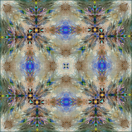ornamentation of colorful patterns