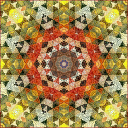 ornamentation of colorful patterns