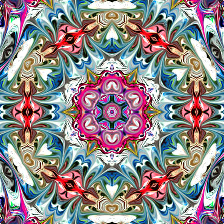 multicolored ornamental pattern