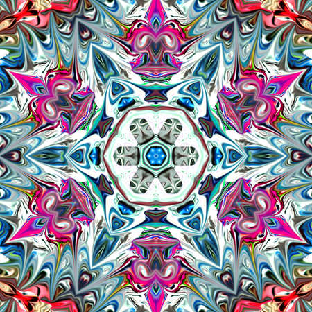 multicolored ornamental patternの写真素材