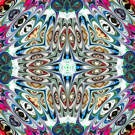 multicolored ornamental patternの写真素材