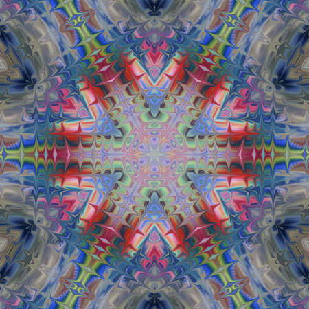 multicolored ornamental patternの写真素材